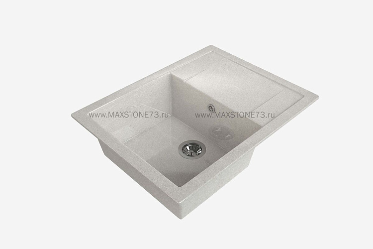 MAXSTONE Мойка глянцевая MS-15 (бежевая) 640*505*217